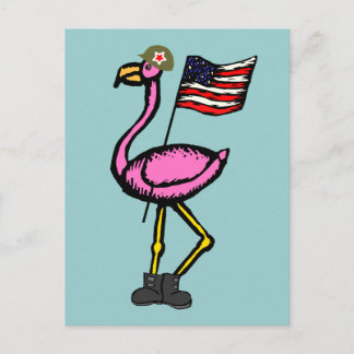 Flamingo Follies Postkarte