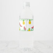 Flamingo Food and Beverage Label Set Wasserflaschenetikett (Rückseite)