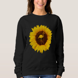 Flamingo for Women Men Bird Animal Sunflower Sweatshirt