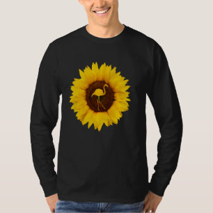 Flamingo for Women Men Bird Animal Sunflower T-Shirt