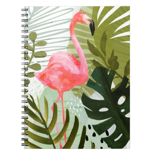 Flamingo Forest Notizblock (Vorderseite)