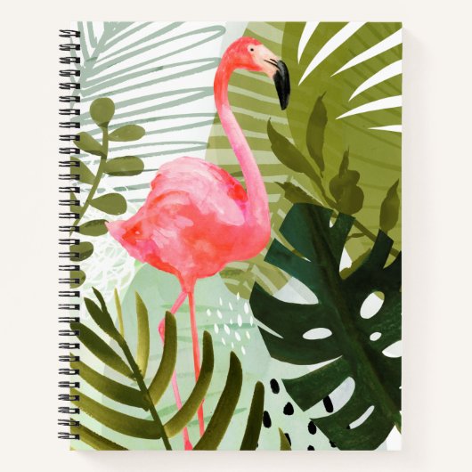 Flamingo Forest Notizblock (Vorderseite)