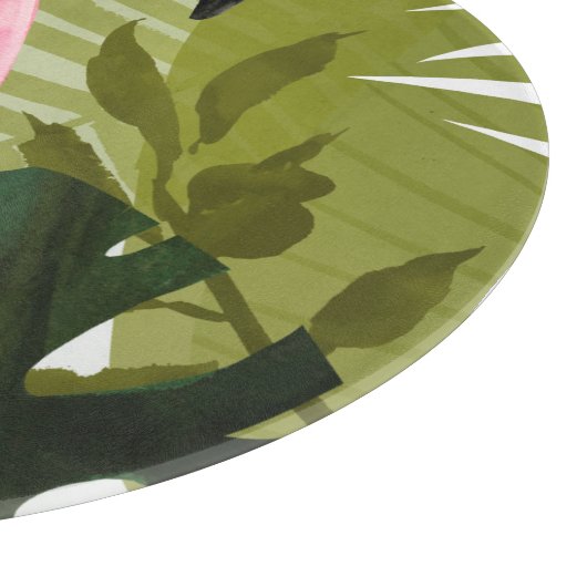 Flamingo Forest Schneidebrett (Ecke)