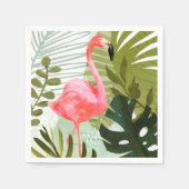 Flamingo Forest Serviette (Vorderseite)