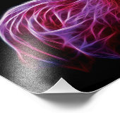 Flamingo Fraktal Fotodruck (Ecke)