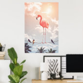 FLAMINGO & FREUNDE POSTER (Heimbüro)
