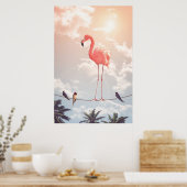 FLAMINGO & FREUNDE POSTER (Küche)