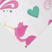 Flamingo Fun Design 2 Seidenpapier (Ausschnitt)