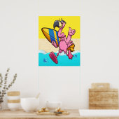 Flamingo Fun Poster (Küche)