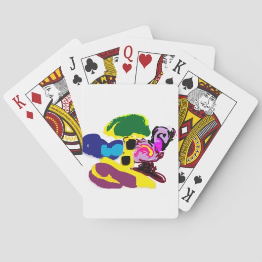 Flamingo fun summer style spielkarten (Rückseite)