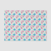 Flamingo Fun tropisches Muster Seidenpapier (Vorderseite)