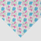 Flamingo Fun tropisches Muster Seidenpapier (Ausschnitt)