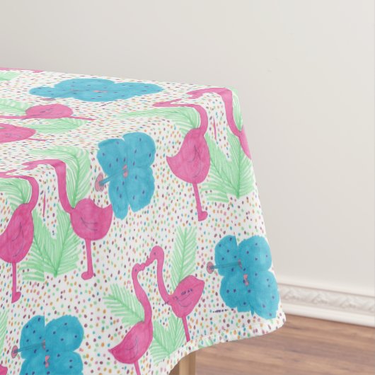 Flamingo Fun tropisches Muster Tischdecke (Beispiel)