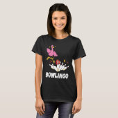 Flamingo Funny Bowling Bowler Strike Bowling Pin B T-Shirt (Vorne ganz)