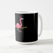 Flamingo | Funny Flamingo Hexeny Halloween Kaffeetasse (VorderseiteRechts)