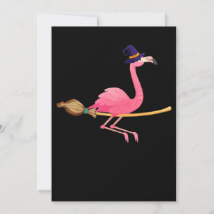 Flamingo Funny Flamingo Hexeny Halloween Save The Date