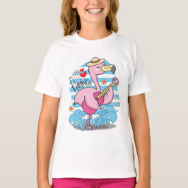 Flamingo Funny Niedlich Girl T-Shirt