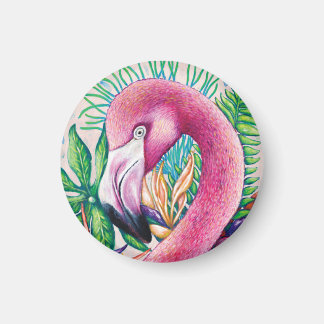 Flamingo Funny Niedliche Coole Einzigartige Kunst Magnet