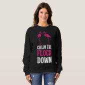 Flamingo Funny T - Shirt Geschenk für Mädchen (Vorne ganz)