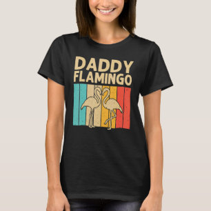 Flamingo für Männer Vater Pink Flamingos Vintag 70 T-Shirt