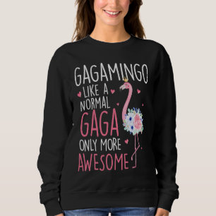 Flamingo Gagamingo wie ein normales Gaga Floral G Sweatshirt