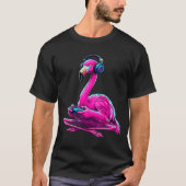 Flamingo Gaming Animal Video Games Funny Flamingo T-Shirt (Vorderseite)