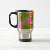Flamingo Garden Bright Green Reisebecher (Links)