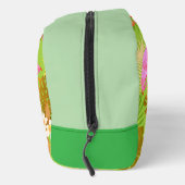 Flamingo Garden Bright Green Waschbeutel (Rechts)