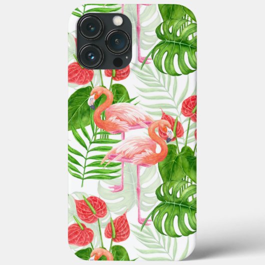 Flamingo Garden Case-Mate iPhone Hülle (Rückseite)