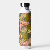 Flamingo Garden Dark Gray Trinkflasche (Links)