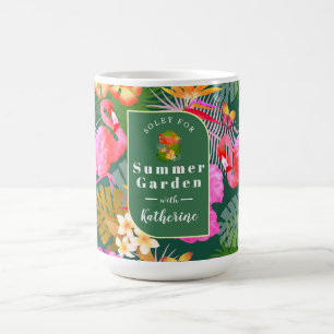 Flamingo Garden Dark Green Kaffeetasse