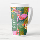 Flamingo Garden Dark Green Milchtasse (Rechte Ecke)