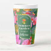Flamingo Garden Dark Green Milchtasse (Vorderseite)