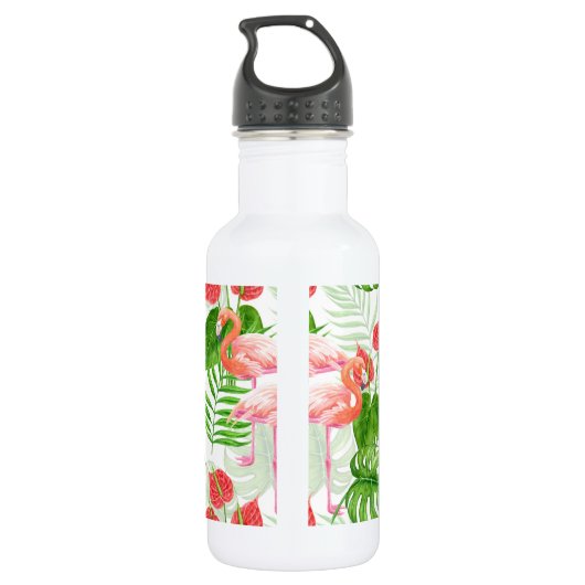 Flamingo Garden Edelstahlflasche (Rückseite)
