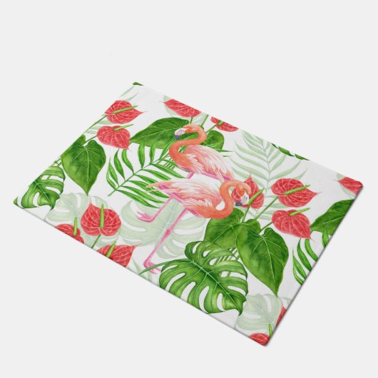 Flamingo Garden Fußmatte (Schrägansicht)