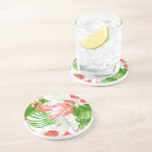 Flamingo Garden Getränkeuntersetzer (Seite)