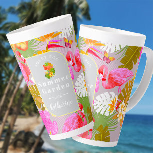 Flamingo Garden Gray Milchtasse
