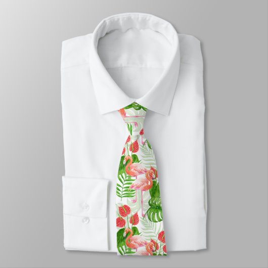 Flamingo Garden Krawatte (Gebunden)