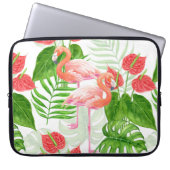 Flamingo Garden Laptopschutzhülle (Vorderseite)