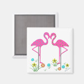Flamingo Garden Magnet (Vorderseite/Rückseite)