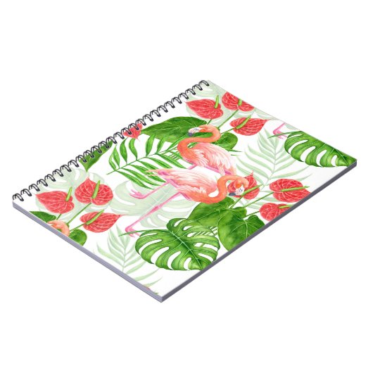 Flamingo Garden Notizblock (Linke Seite)