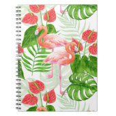 Flamingo Garden Notizblock (Vorderseite)