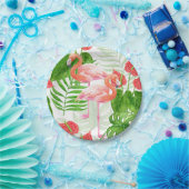 Flamingo Garden Pappteller (Party)