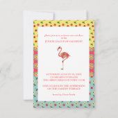 Flamingo Garden Party Einladungen (Vorderseite)