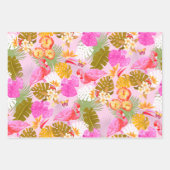 Flamingo Garden Pink Geschenkpapier Set (Vorderseite)