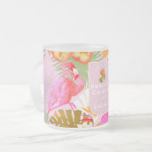 Flamingo Garden Pink Mattglastasse (Vorderseite Links)