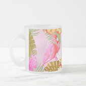 Flamingo Garden Pink Mattglastasse (Links)