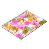 Flamingo Garden Pink Notizblock (Linke Seite)