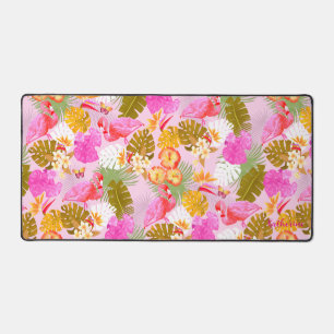 Flamingo Garden Pink Schreibtischunterlage