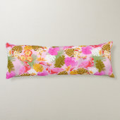 Flamingo Garden Pink Seitenschläferkissen (Rückseite)